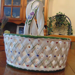RC&CL Decorative Ceramic Basket